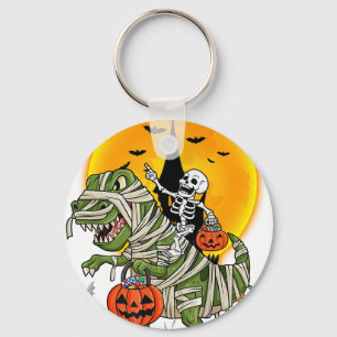 Llavero esqueleto de dinosaurio halloween