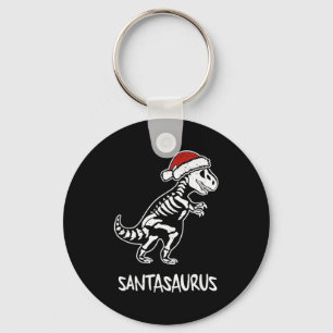 Llavero Esqueleto de Dinosaurio Santasaurio Navidad T Rex