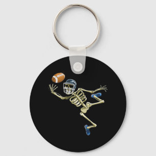Llavero Esqueleto de fútbol americano Halloween Hombres Pi