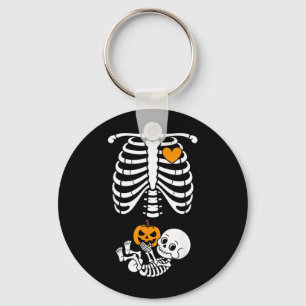 Llavero Esqueleto de Halloween Bebé Costillar de Embarazo