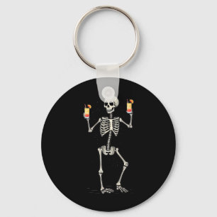 Llavero Esqueleto de Halloween Beber Tequila Tail
