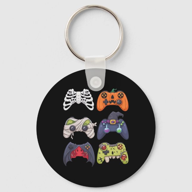 Llavero Esqueleto de Halloween Controladores de juegos zom (Anverso)