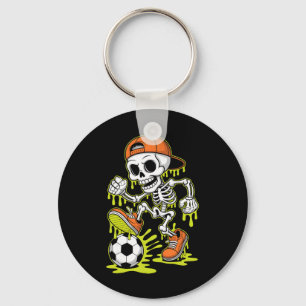 Llavero Esqueleto de Halloween Fútbol Goteo Niños Jóvenes