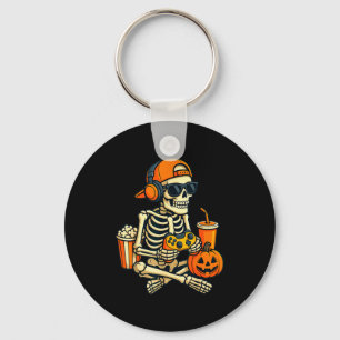 Llavero Esqueleto de Halloween Jugador de Videojuegos Chic
