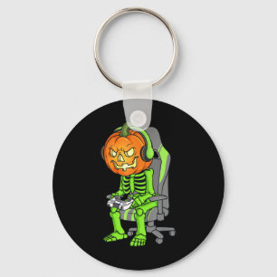 Llavero Esqueleto de Halloween para juegos Jack O Lantern