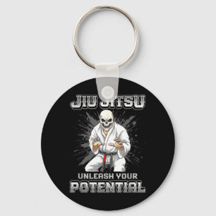 Llavero Esqueleto de Jiu Jitsu Brasileño de MMA y Grapplin
