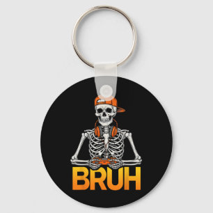 Llavero Esqueleto de jugador Bruh Halloween Controlador de