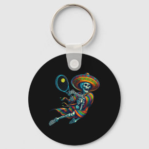 Llavero Esqueleto de tenis Sombrero Mexicano Cinco De Mayo