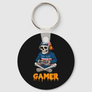 Llavero Esqueleto divertidísimo Patriótico Halloween Skele