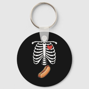 Llavero Esqueleto Embarazado Hotdog Barriga Bulto Costilla