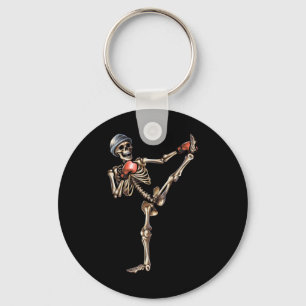 Llavero Esqueleto Muay Thai Halloween Kickboxing Mma Lucha