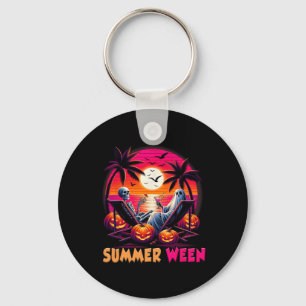 Llavero Esqueleto Vibe de playa Summer-ween Halloween Atar