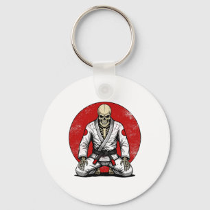 Llavero Esqueleto Vintage Divertido de Jiu-jitsu Brasileño