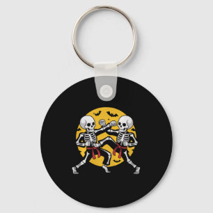 Llavero Esqueletos de Halloween Karate Artes Marciales Pre