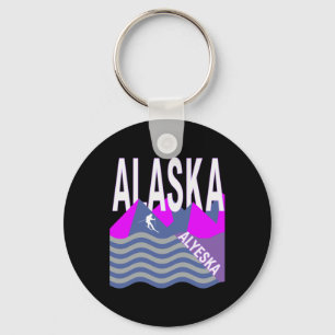 Llavero Esquí Alaska Usa Esquí Snowboard