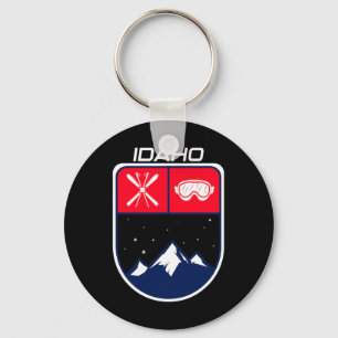 Llavero Esquí de Idaho Mountain Skiil Skier Goggle Pole