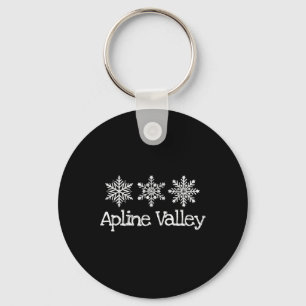 Llavero Esquí de montaña Alpine Valley Ski Skier Snowflake
