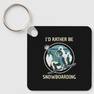 Llavero Esquí de nieve: prefiero hacer esquí de nieve