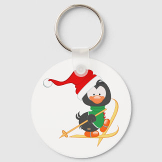 Llavero Esquí de Pingüino navidades