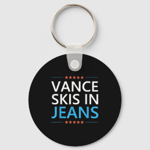 Llavero Esquí De Vance En Jeans Gracioso Esquí Jd Vance