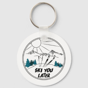 Llavero Esquí deportes de invierno posteriores vintage nie