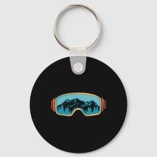 Llavero Esquí retro Vintage 80 Esquiadores Snowboard M