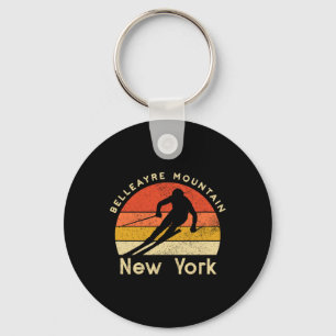 Llavero Esquí Vintage Belleayre Montaña Nueva York Montaña