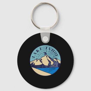 Llavero Esquí vintage en Lago Tahoe Montañas nevadas