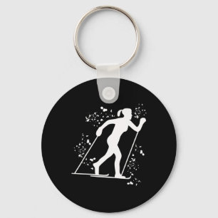Llavero Esquiador de Cross Country Nordic Xc Skiing _5