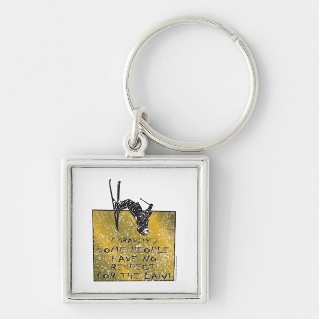 Llavero Esquiador de gravedad (Frente)