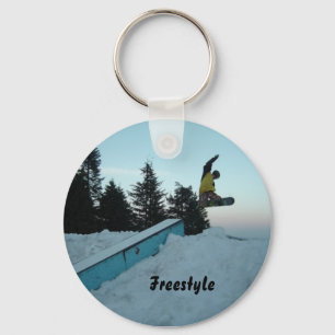 Llavero Esquiador de nieve de estilo libre