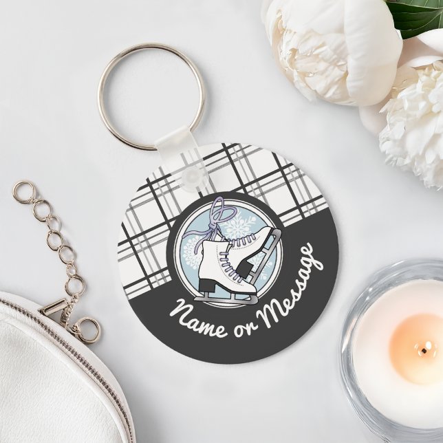 Llavero Esquina De Hielo De Tartán Moderna Personalizada (Subido por el creador)