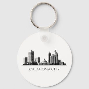 Llavero Esquina estilizada de la ciudad moderna de Oklahom