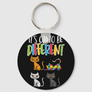Llavero Está Bien Ser Un Rompecabezas De Gato Diferente At