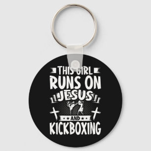 Llavero Esta Chica Funciona Con Jesús Y Kickboxing