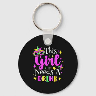 Llavero Esta Chica Necesita Una Bebida Fiesta De Mardi Gra