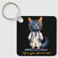 ¿Está De Feline Bien Enfermera De Gato Antropomórf