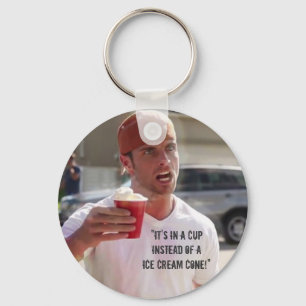 Llavero ¡"Está en una TAZA en vez de un cono de helado! 