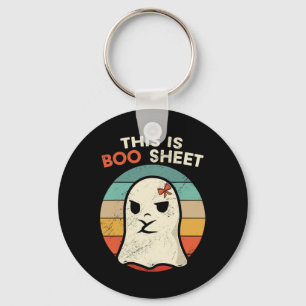 Llavero Esta Es La Hoja De Boo Divertida Halloween Disfrac