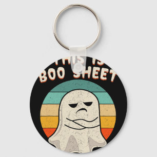 Llavero Esta es la hoja de boo Ghost Retro Halloween disfr