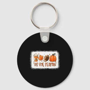Llavero Esta es la temporada de la hoja de calabaza Latte