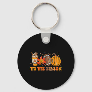 Llavero Esta es la temporada de la hoja de calabaza Latte