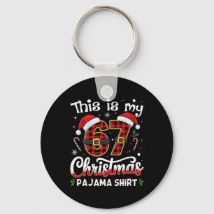 Llavero Esta Es Mi 67 Navidad Pijama 67 Meme Gen Alpha B