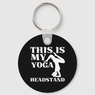 Llavero Esta es mi cabeza de yoga hacia abajo