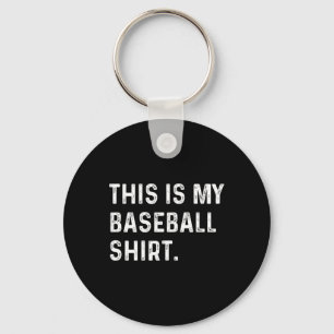 Llavero Esta Es Mi Camisa De Béisbol - Pitcher Catcher Mom