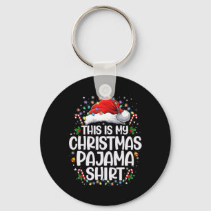 Llavero Esta Es Mi Camiseta De Pijama De Navidad Divertida