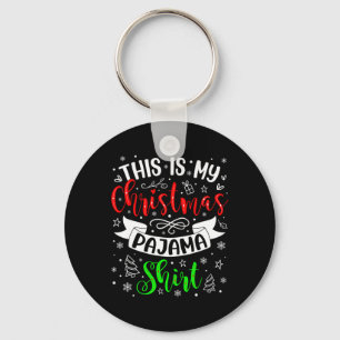 Llavero Esta es mi familia de Navidades Pajama Xmas