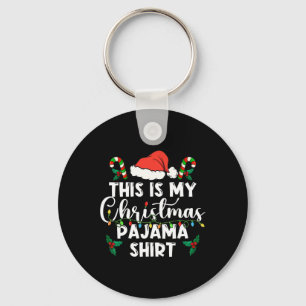 Llavero Esta Es Mi Luz De Pijama De Navidad Coincidencia D