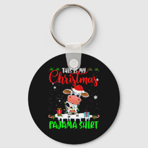 Llavero Esta es mi Navidad Pajama Santa Xmas