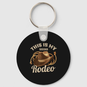 Llavero Esta es mi segunda cita graciosa de Gorra de Rodeo